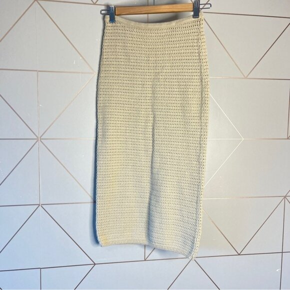 Reformation Cotton Crochet Midi Skirt - Picture 2 of 6